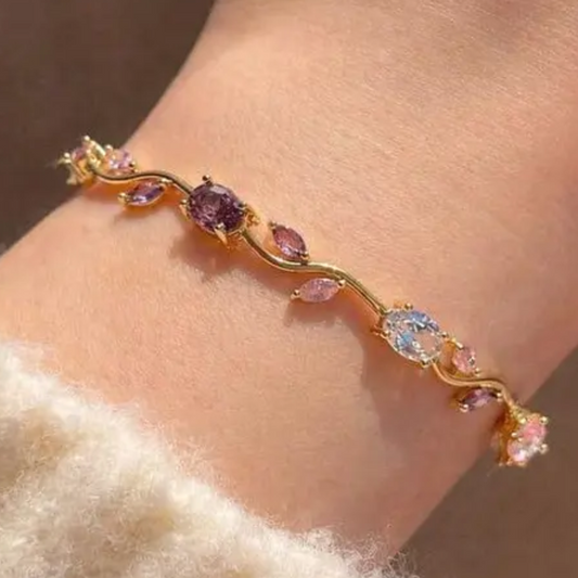 Tulip bracelet mix golden