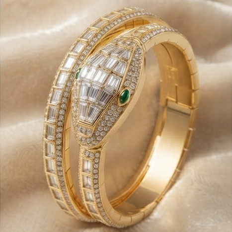 2 in 1 snake watch bracelet