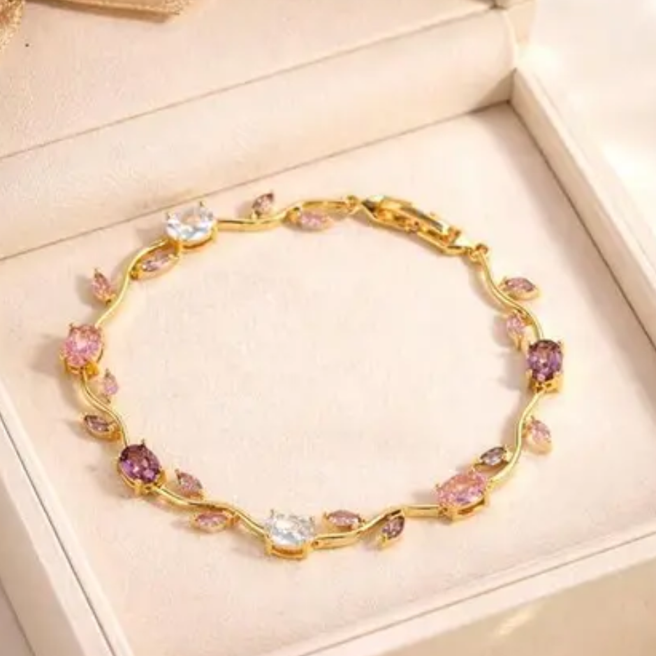 Tulip bracelet mix golden
