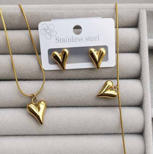 Love Heart Set - Stainless Steel