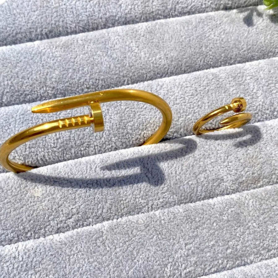 Nail Bangle + Ring Set