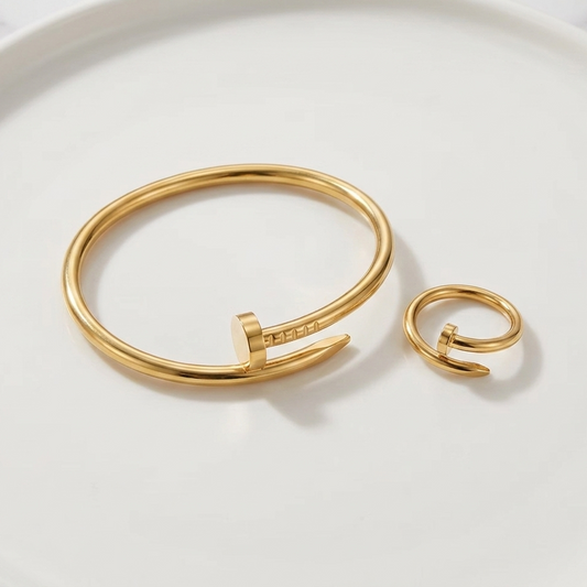 Nail Bangle + Ring Set