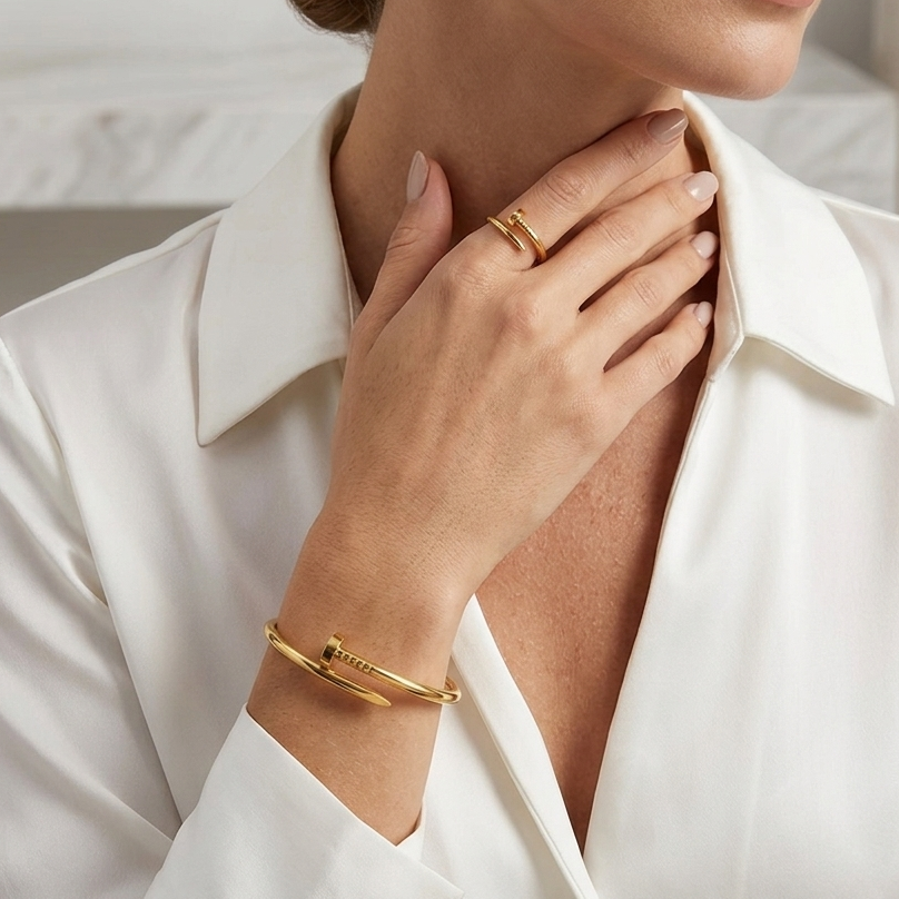 Nail Bangle + Ring Set